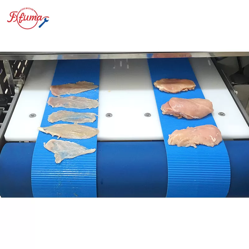 Chicken breast slicing machine