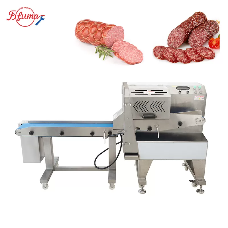 Industrial cooked meat slicer machine