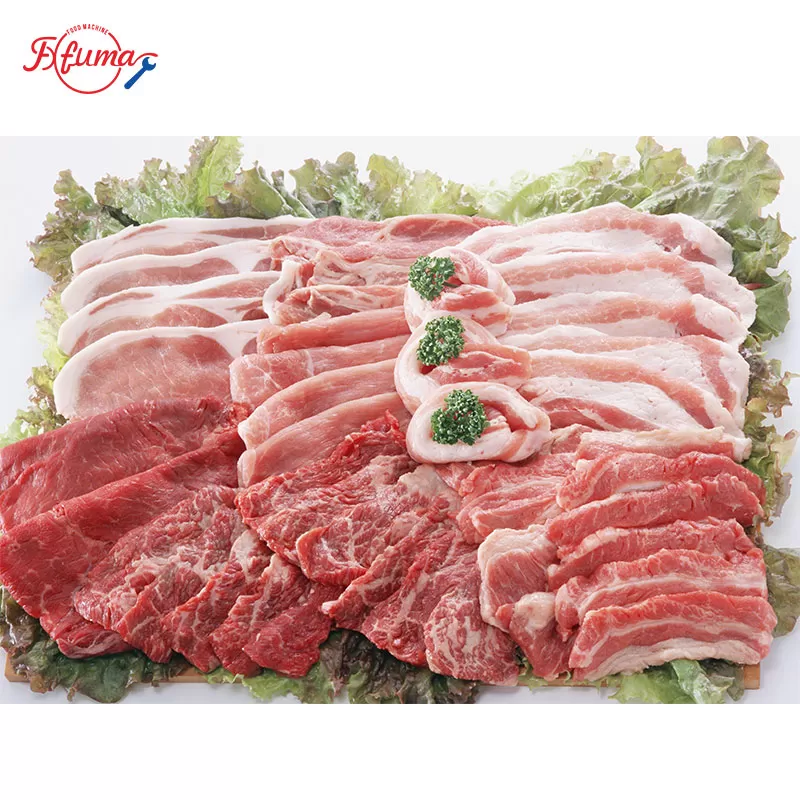 slicing meat
