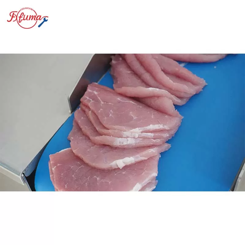 automatic cooked meat and fresh meat slicer machine