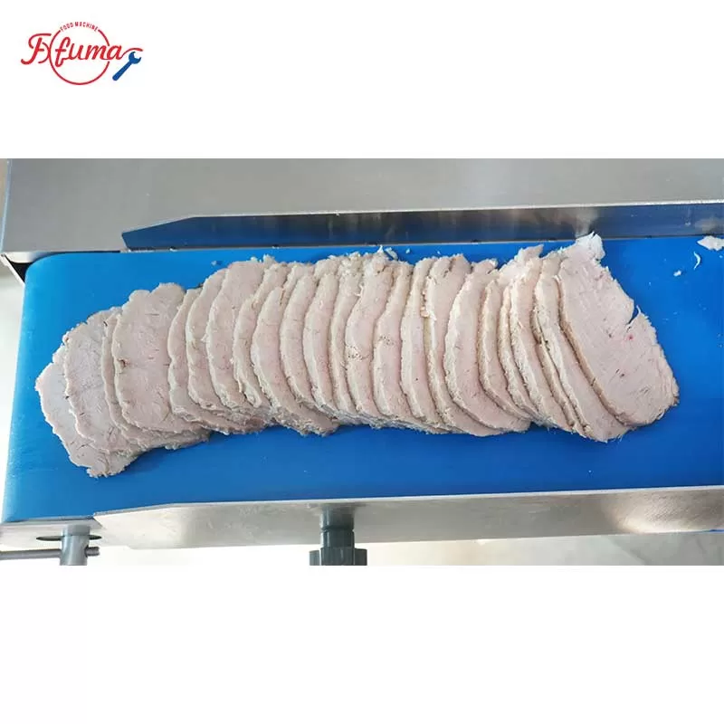 automatic cooked meat and fresh meat slicer machine