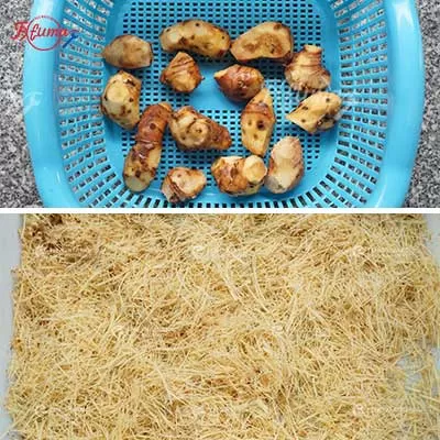2-in-1 Ginger Processing Machine: Automatically produces both ginger slices and shredded ginger with adjustable thickness.