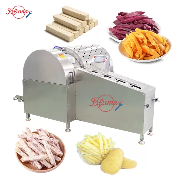 Automatic Vegetable and Fruit Grid Cutter Potato Taro Pusher Cutter
