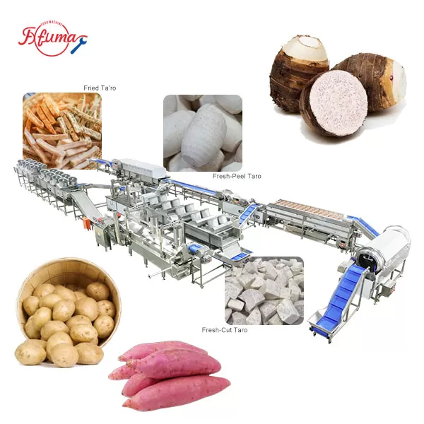 three-in-one taro processing line