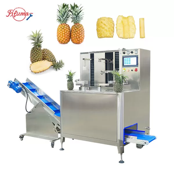 4 in 1 Automatic Pineapple Peeler Corer Cutter Machine