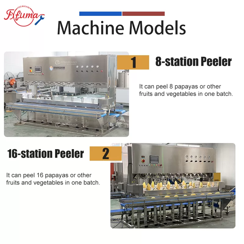 automatic papaya peeling machine