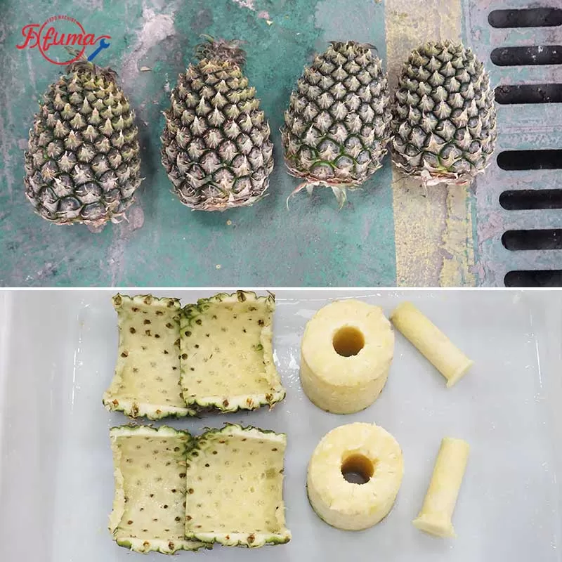 2 in 1 Pineapple Coring and Peeling Machine