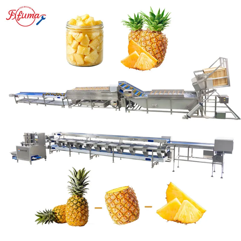 Pineapple Washing & Cutting Line | 1–1.5 T/H Pineapple Washing & Cutting Line | 1–1.5 T/H