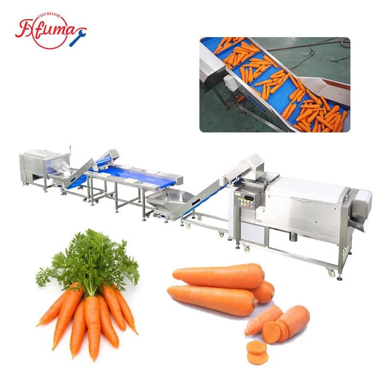 fresh cut carrot processing line