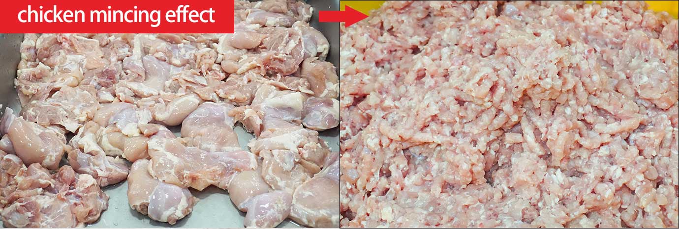 800-1000kg Industrial double-cutter grinding meat machine