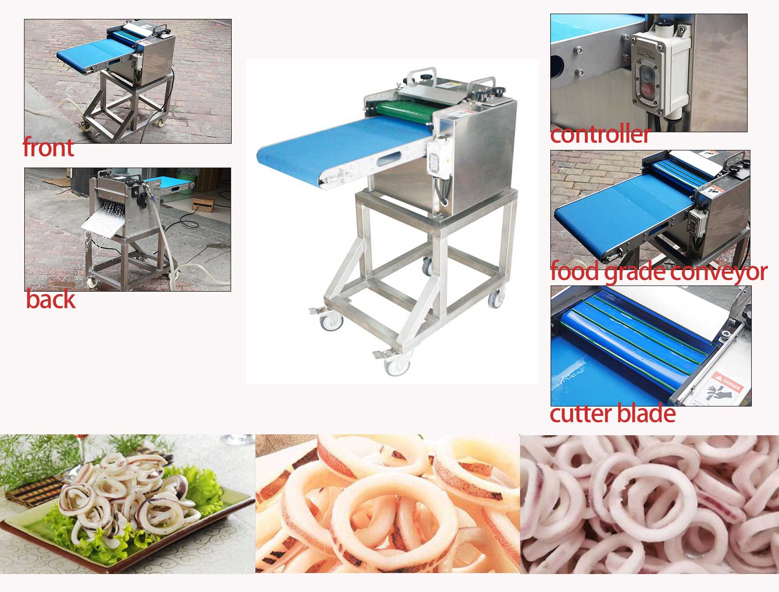 Squid ring cutter machine