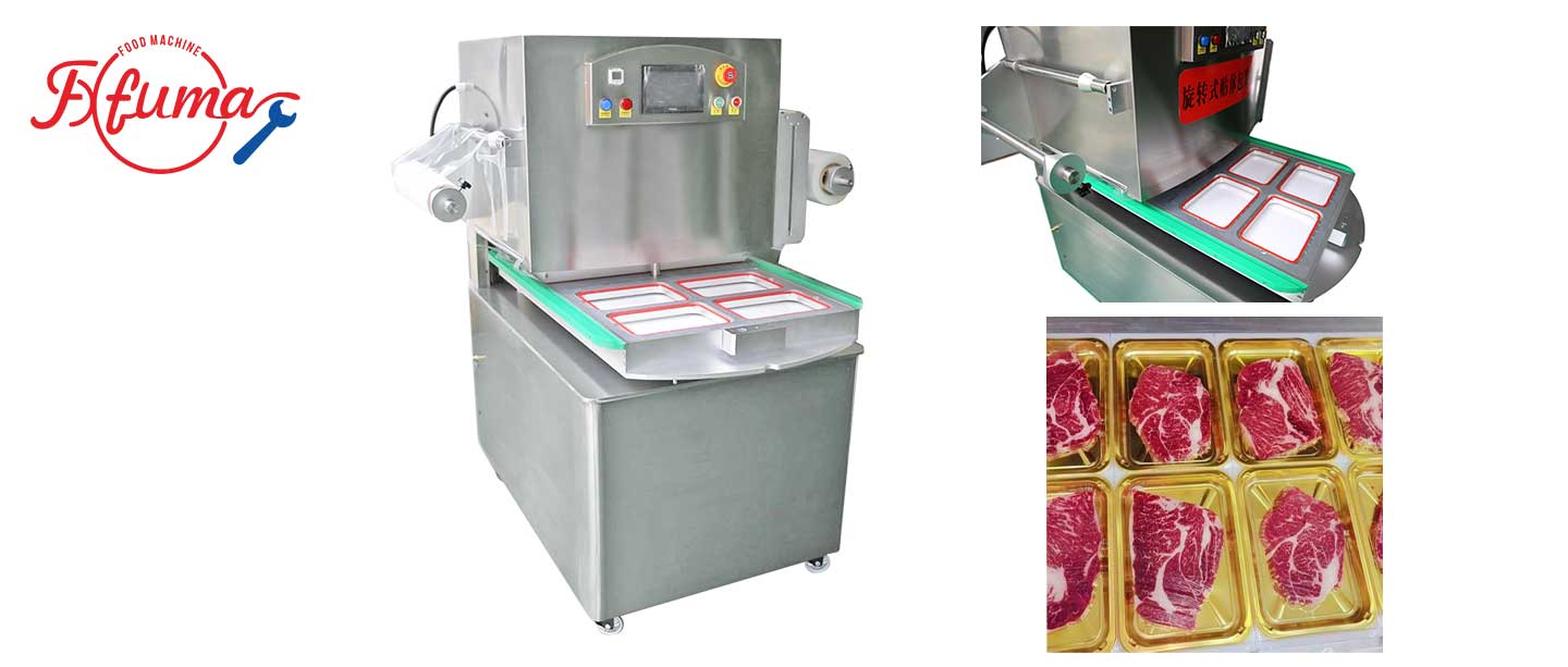 Rotary-Type tray vacuum skin packing machine