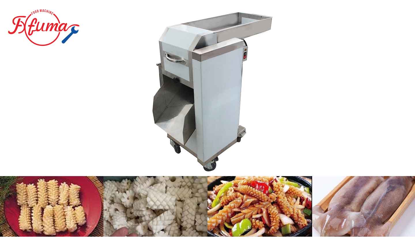 Squid pineapple flower cutter machine