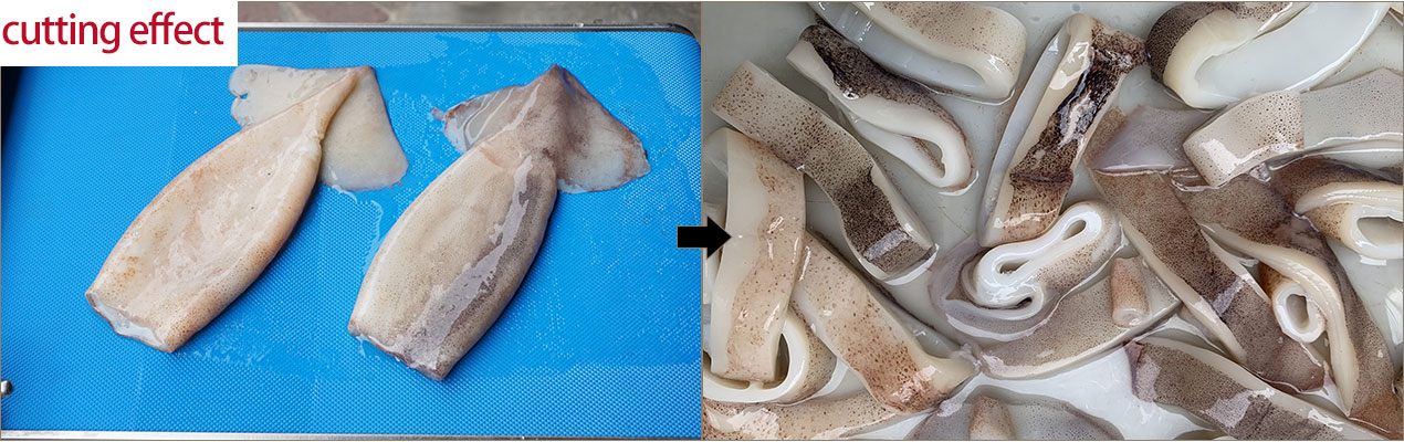 Squid ring cutter machine squid slicing machine