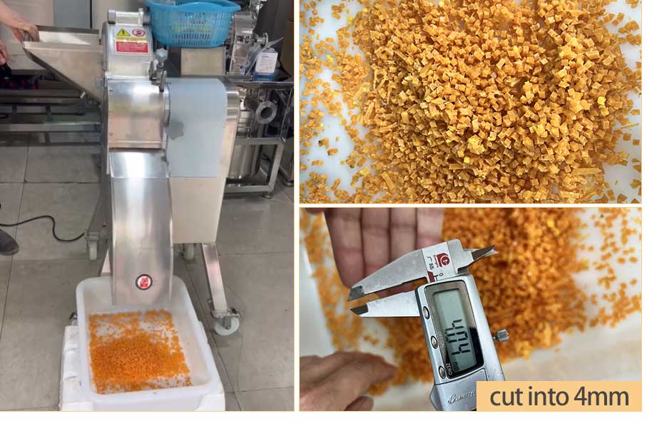 Cheese cubes dicer machine Cheese cubes dicer machine