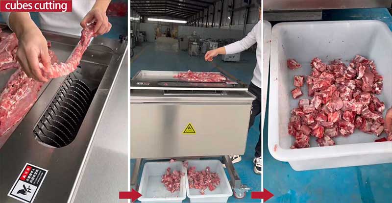 Heavy-duty cutter machine for ribs/poultry/meat/mutton/beef