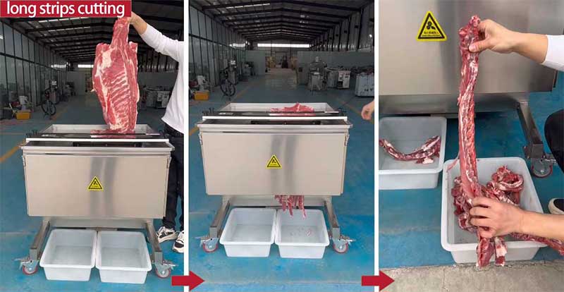 Heavy-duty cutter machine for ribs/poultry/meat/mutton/beef