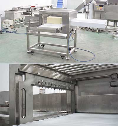 Pneumatic Cheese Cutting Machine with Conveyor