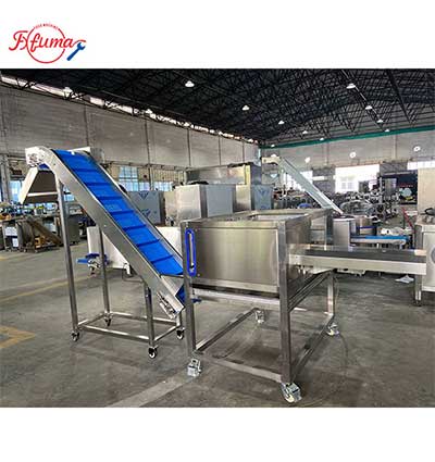 Pneumatic Cheese Cutting Machine with Conveyor