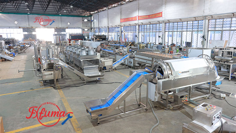 3-line-in-1 Taro Processing Line | Taro Washing Peeling Cutting Frying Freezing