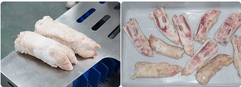 Pig trotters middle splitter Pork knuckle dividing machine