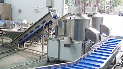 Potato Washing, Peeling and Air Drying Line, Root Vegetable Processing Solution