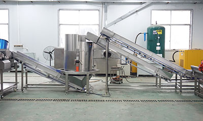 Salad and Leavy Vegetable Cutting Washing Drying Machine